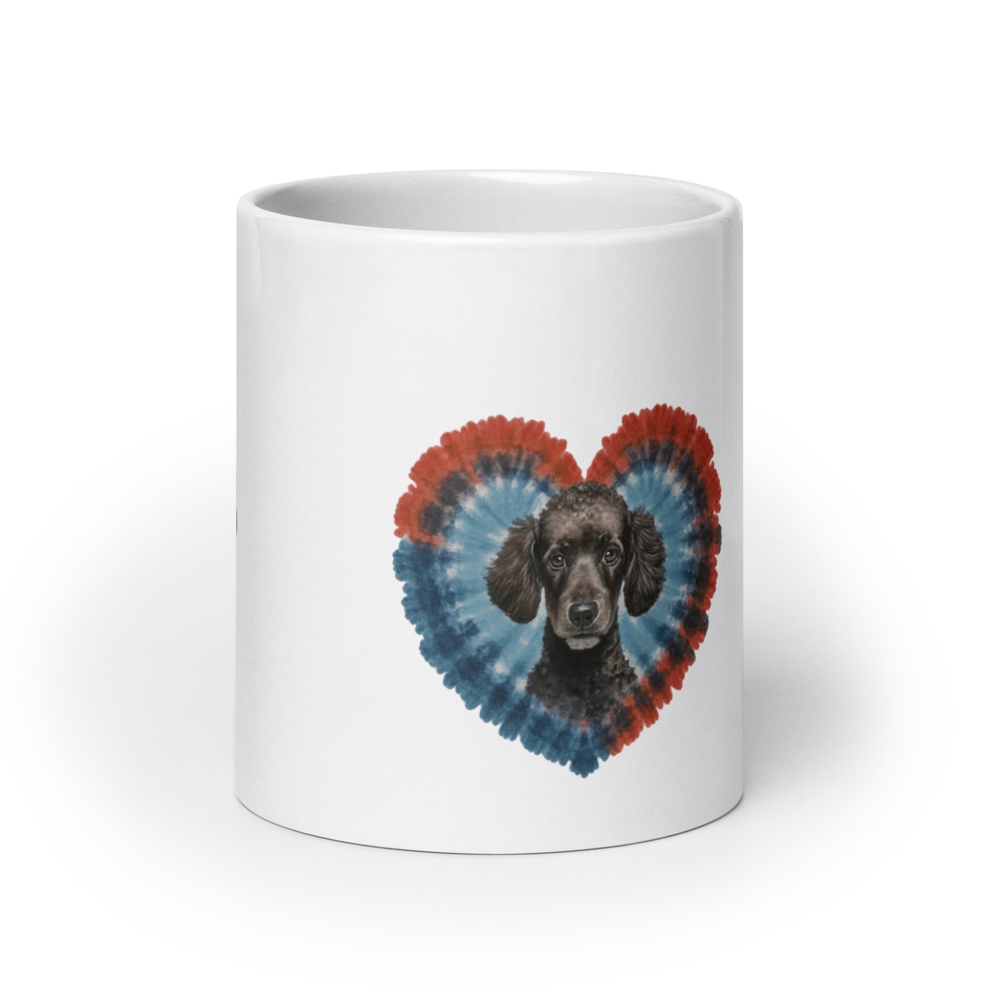 A Black Poodle White glossy mug - Deki's Variety Store