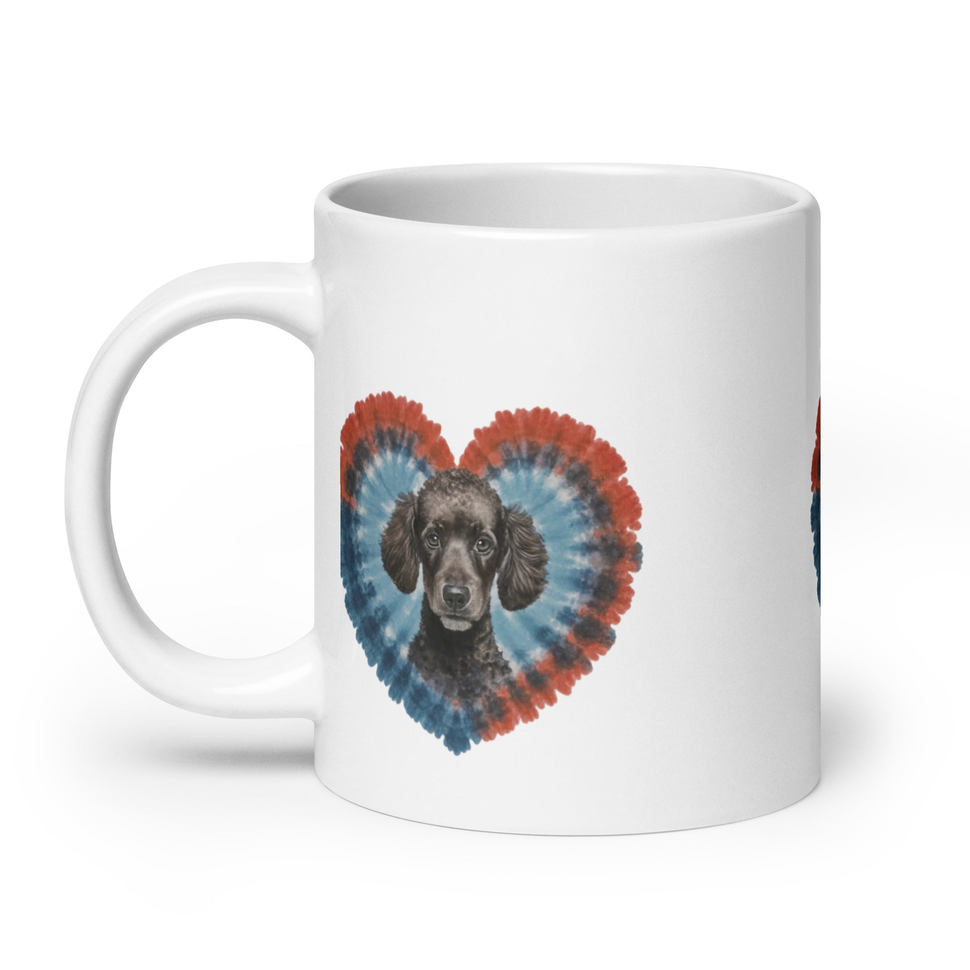 A Black Poodle White glossy mug - Deki's Variety Store