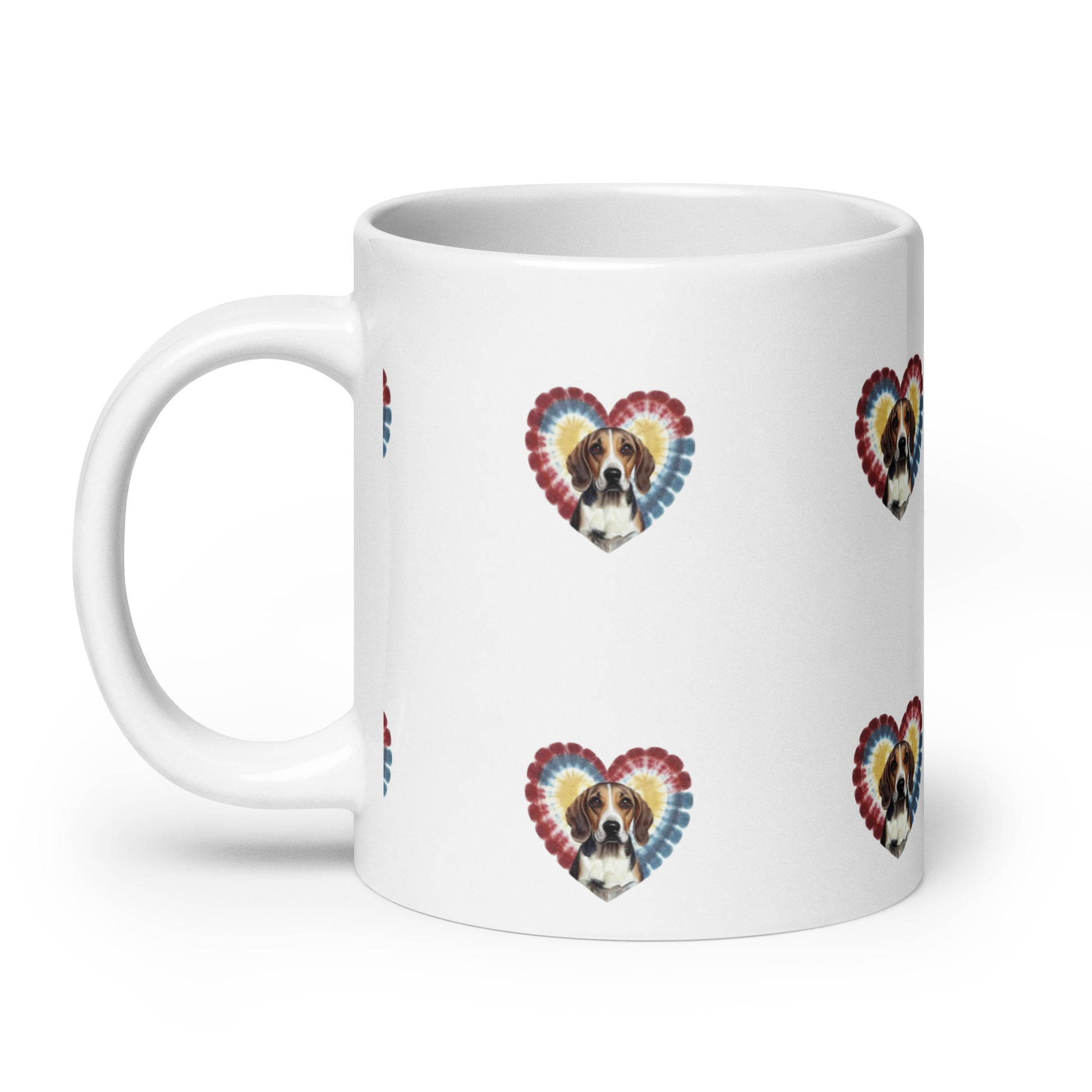 I Love my Beagle White glossy mug - Deki's Variety Store