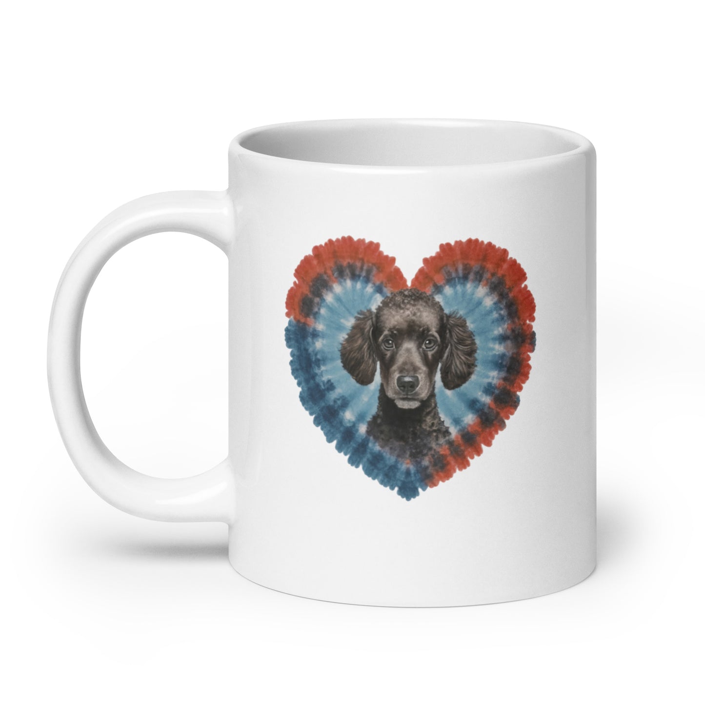 A Black Poodle White glossy mug - Deki's Variety Store