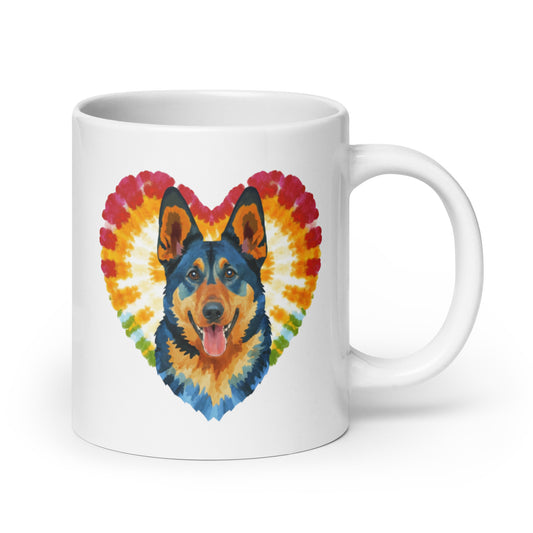 A German Shepherd White glossy mug - Deki's Variety Store