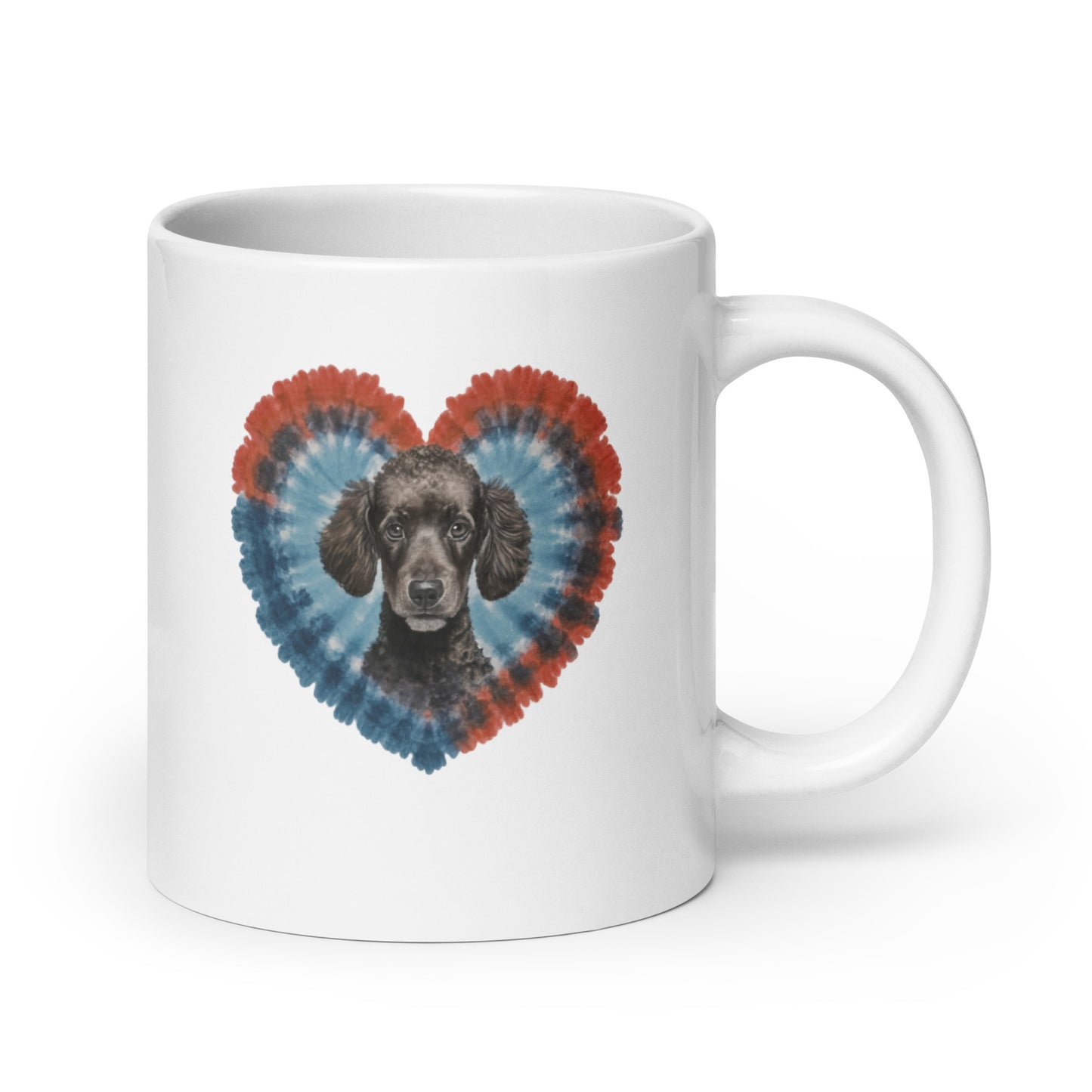 A Black Poodle White glossy mug - Deki's Variety Store