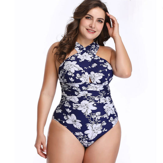 one piece swimsuit women plus size swimwear one piece Russian USA swim swimming suit beach bathing wear floral color - Deki's Variety Store